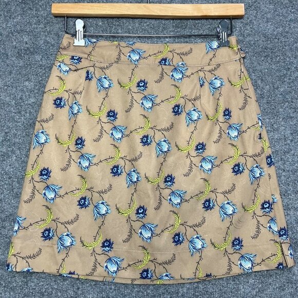 Nike Skirt‎ Women's Size 4 Brown Floral Golf Dri-Fit UV - Picture 1 of 8